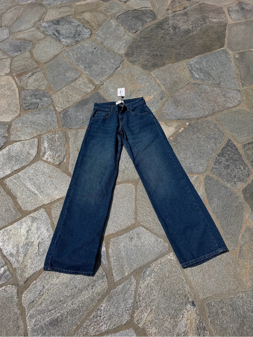 NEW Motel Rocks Loose Straight-Leg Boyfriend Jeans in Indigo